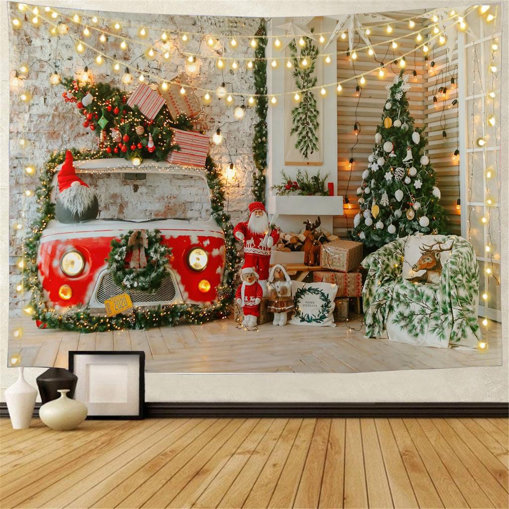 Snow Wall Hanging Tapestry Christmas Wall Hanging Tree Wall Hanging Gorgeous Christmas Tree Fireplace Gifts