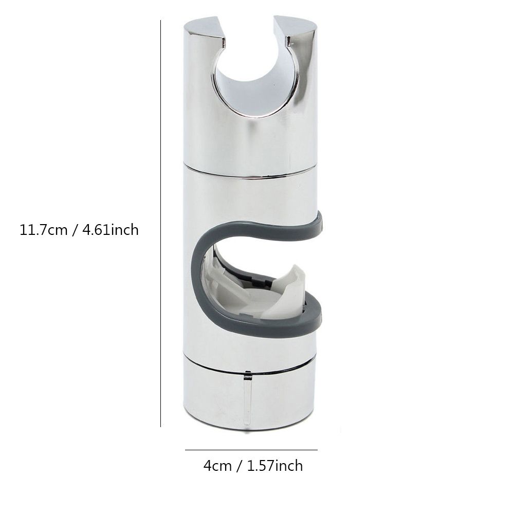 Регулируемый держатель для душевой лейки, универсальный кронштейн, хромированный держатель для душевой лейки, зажим-слайдер