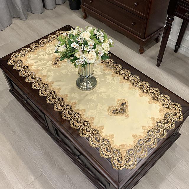 Европейская прямоугольная салфетка на кофейный столик – кружевная скатерть в западном и китайском стиле