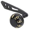 Carbon Fishing Reel Handle Knob Rocker Arm Fishing Accessory Parts for Baitcasting(Black Gold )