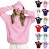 Unisex Hooded Sweatshirt With Built-in Eye Mask, Casual Long Sleeved, Solid Color Sports Pullover, Loose Fit Sweatshirt