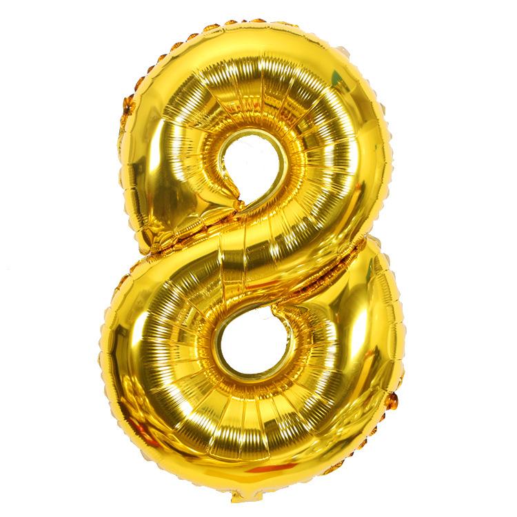 30 Inches Number Foil Balloons Digit Air Balloons Birthday Party Wedding Decoration