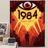 1984 Джордж Оруэлл Фильм Мультфильм Гобелен Домашний Декор хиппи богемский декор гадание Домашний Декор