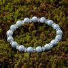 15cm Itoigawa Natural Jadeite Bracelet with Blue and Quartz a Beautiful Japanese National Stone and Jomon Power Stone Jadeite Workshop Special