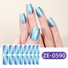 16 Strips Cat Eye Nail Wraps Glitter Gel Polish Stickers Waterproof Ultra Thin Full Cover Nail Art Decals with File
