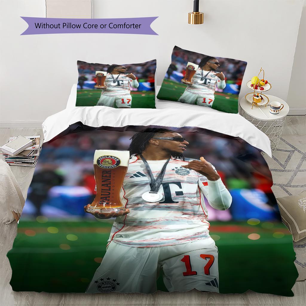 Michael Olise Pattern Bedding Home Decoration Birthday Gift (1 * duvet cover + 2 * pillowcase, without core)