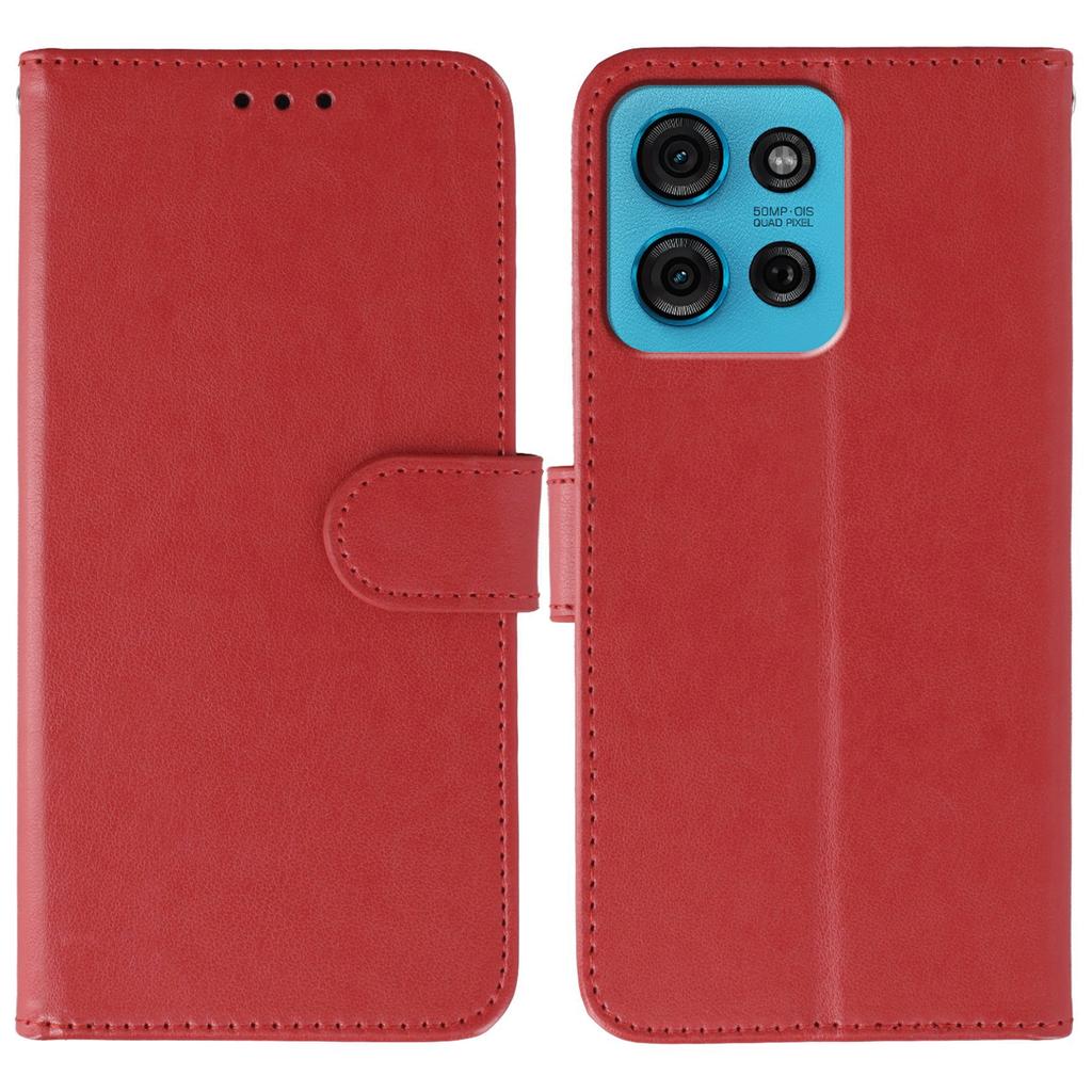 For Motorola Moto G75 5G Case PU Leather Flip Wallet Phone Cover with Strap