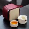 High Quality White Bone China Car Tea Set 1 Teapot 1 Cup 1 Bag Ceramic Kettle Cups Samovar Cups and Mugs Kettles Gaiwan Shu Puer