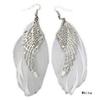 Превосходные 1 пара ретро женские женские серьги с крыльями ангела и перьями, ювелирные изделия из сплава FE63
