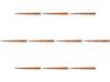 Set of 10 Hexagonal Shunkei X X Wooden Setomonohonpo Chopsticks, 24.0cm, (Two Coats) [24 0.9 0.9cm] Chopsticks,