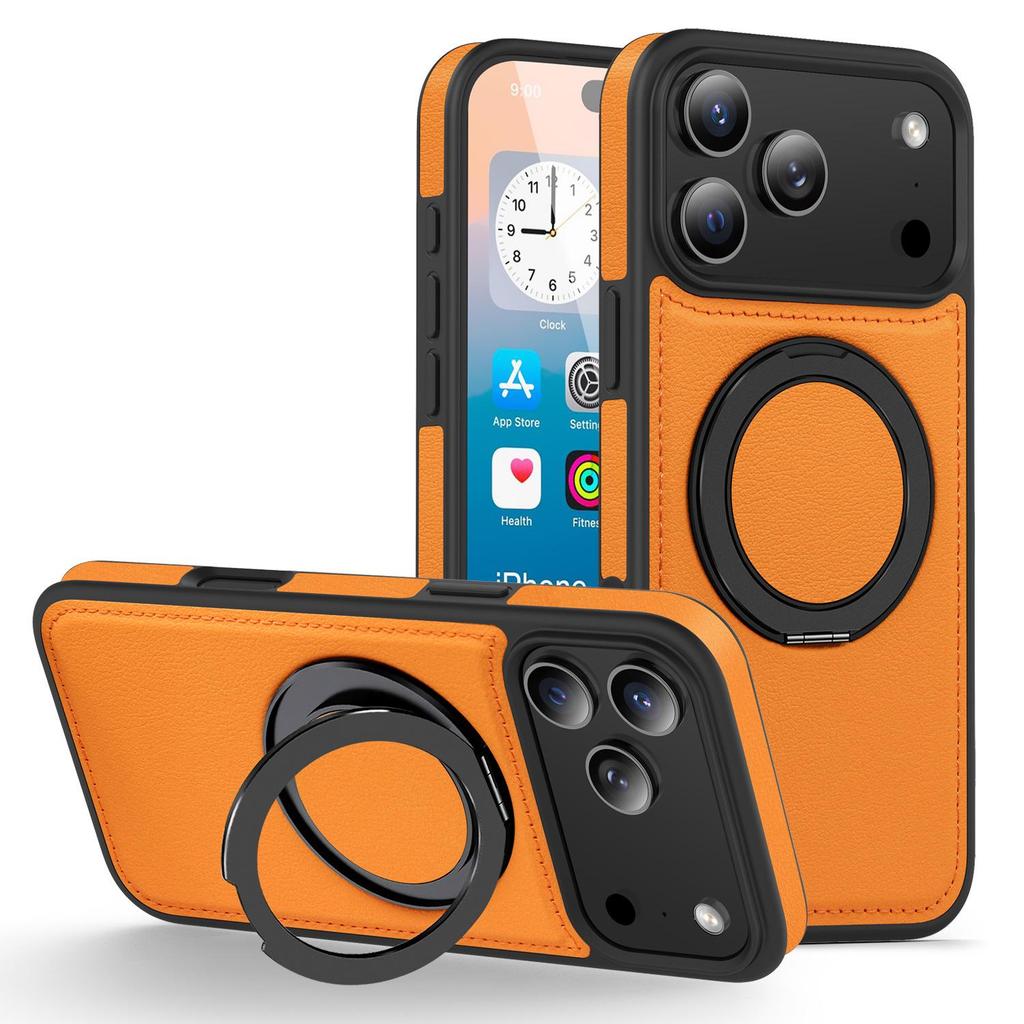 Чехол для iPhone 17 Pro Max: Магнитная подставка Yashi с вращением на 360° и защитный чехол для iPhone 16