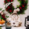 Charming European Style Knitted Christmas Ornaments Featuring Snowman Reindeer And Elderly Figurines For Festive Holiday Decor