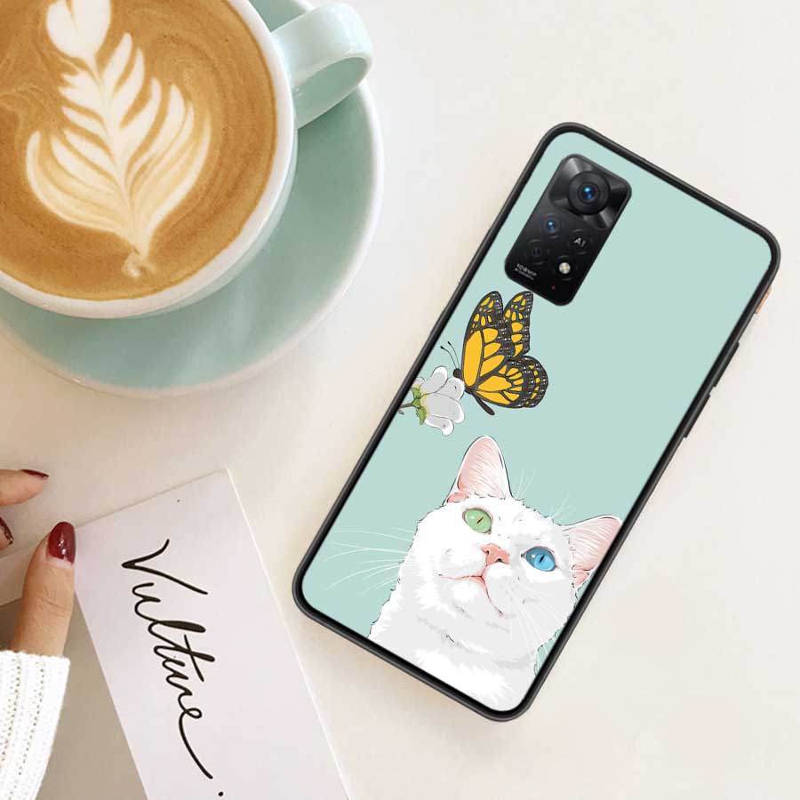 Cartoon Cats Phone Case For Redmi Note 13 Pro 5G Plus 12 12C 10 10A 10C 9 9A 9C 9T 8 8A K60 K70 Pro Xiaomi Cover 7 7A 6 6A Shell