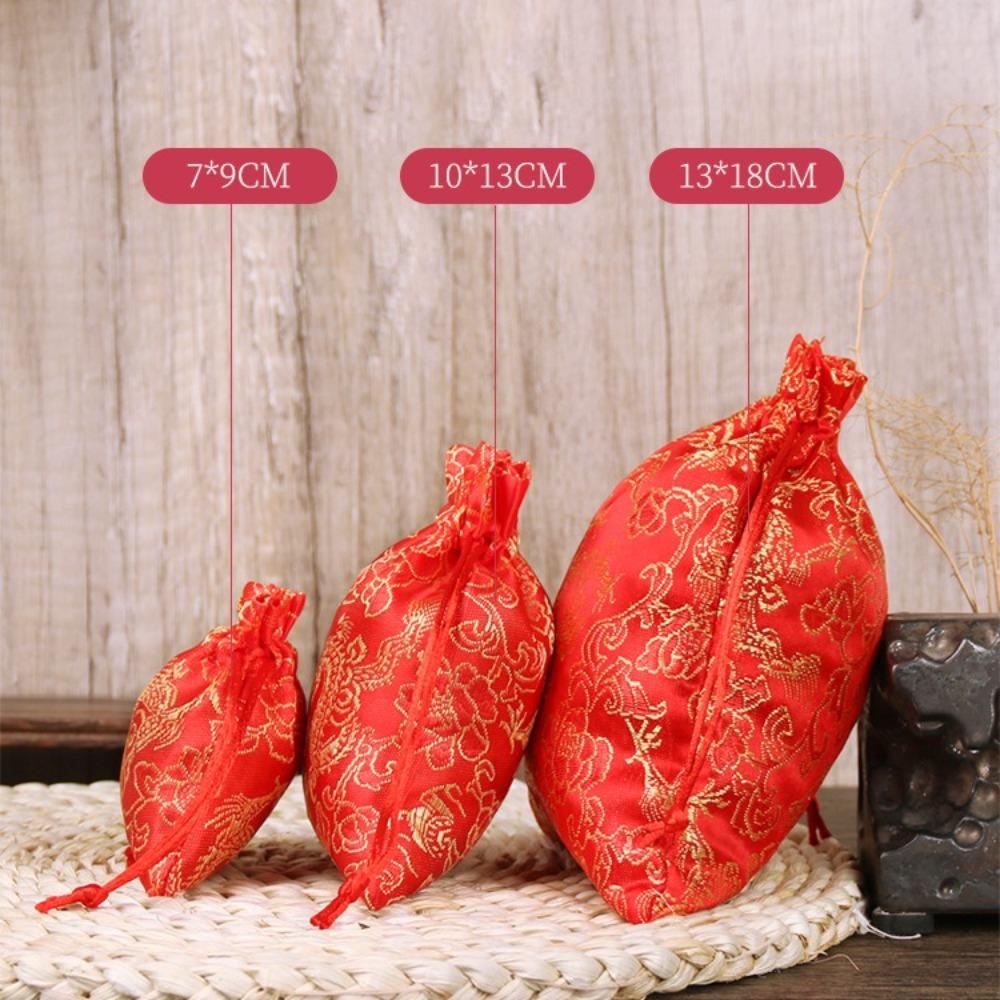 1/2шт регулируемые подарочные упаковочные мешочки в китайском стиле конфетные мешочки НОВЫЕ мешочки для хранения