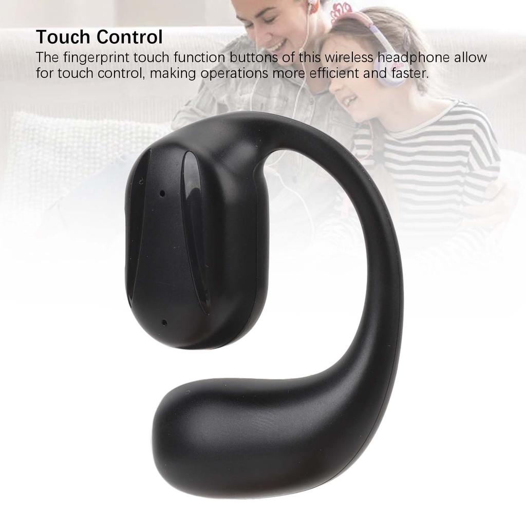 Single Bluetooth Headphone Comfortable Wear Touch Control Single Wireless Bluetooth Earbud for