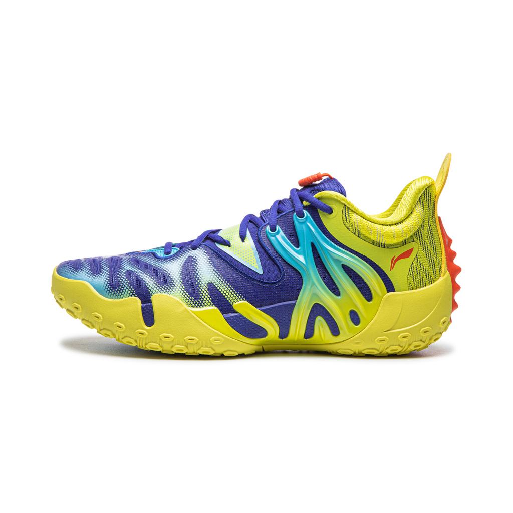 Li Ning Fan Wu 6 Ультралегкие сетчатые кроссовки для баскетбола Мужские кеды Dream-Blue ABFW019-7