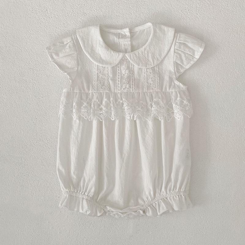 Комплект: Девочковое французское платье без рукавов с цветочным принтом и сборками & Боди для малыша для сестер