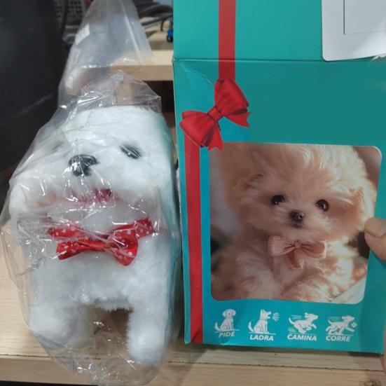 Робот-собака, электрический питомец, реалистичный пушистый щенок, робот, интерактивная игрушка, собака, которая ходит, лает, виляет хвостом, как настоящая собака, для детей и взрослых, подарок