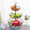 Metal Fruit Basket Wire Snack Bread Vegetable Storage Bowls Kitchen Eggs Dessert Holder Cake Stand Nordic Organizer Minimalist