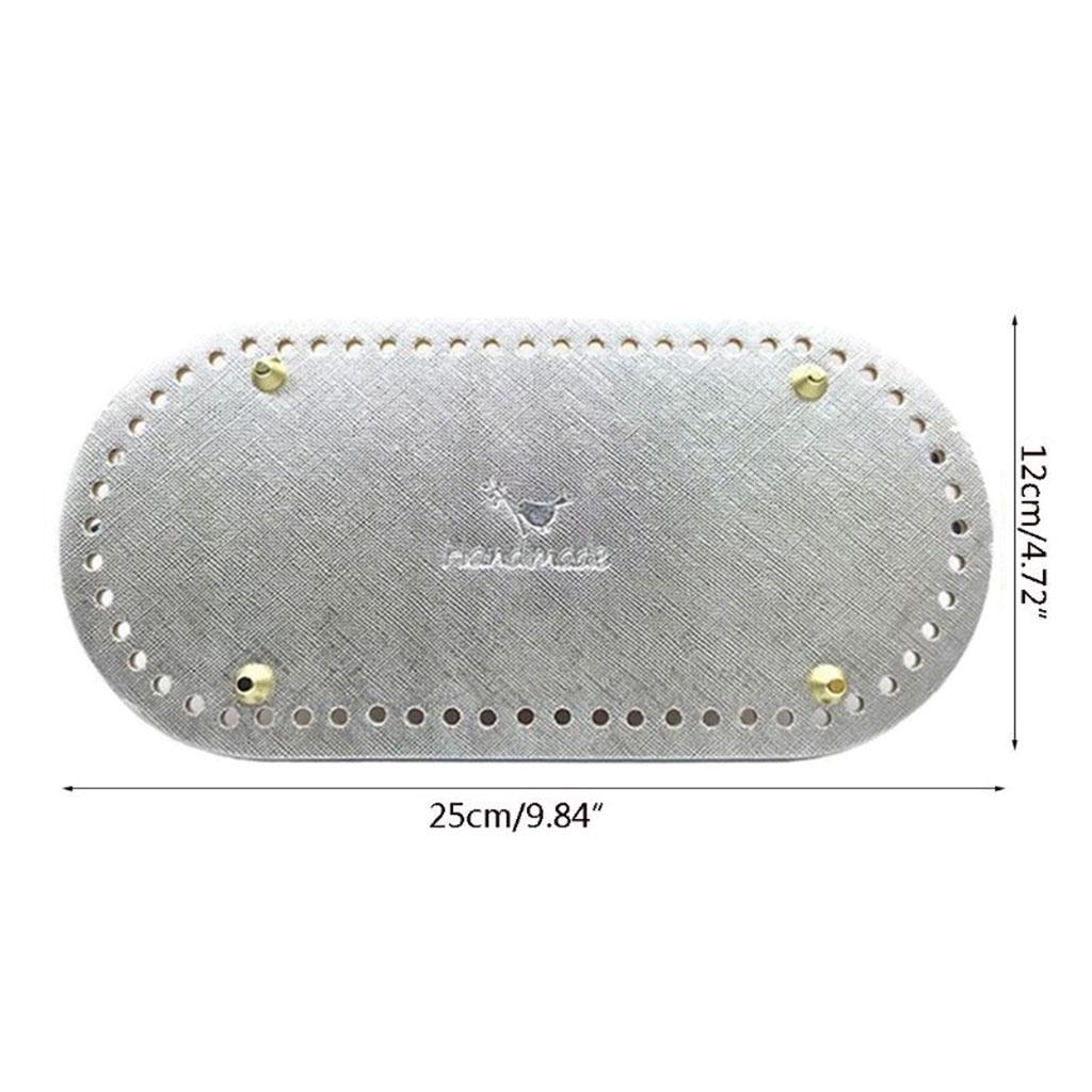 Вязание крючком из искусственной кожи, овальная длинная сумка, формирователь дна, подушка для сумочки, подушка для кошелька, принадлежности для рукоделия