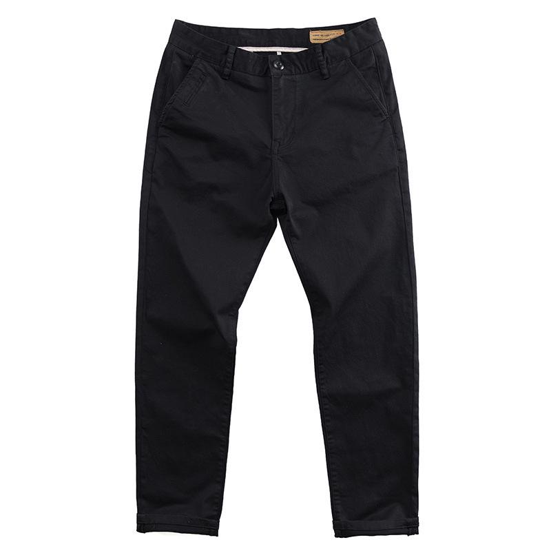 "Men's Retro Washed Khaki Overalls: Durable, Stretchy Work Casual Pants"