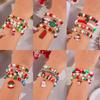 4pcs/set Christmas Tree Merry Christmas Hand Chain Santa Christmas Jewelry Women