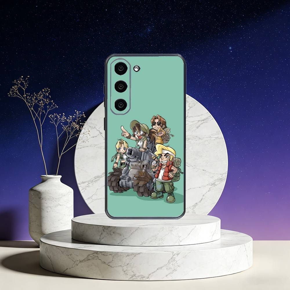 M-Metal-I S-Slug Игровой чехол для телефона Samsung Galaxy A73,A72,A71,A70,A53,A52,A51,Другие Мягкий черный чехол