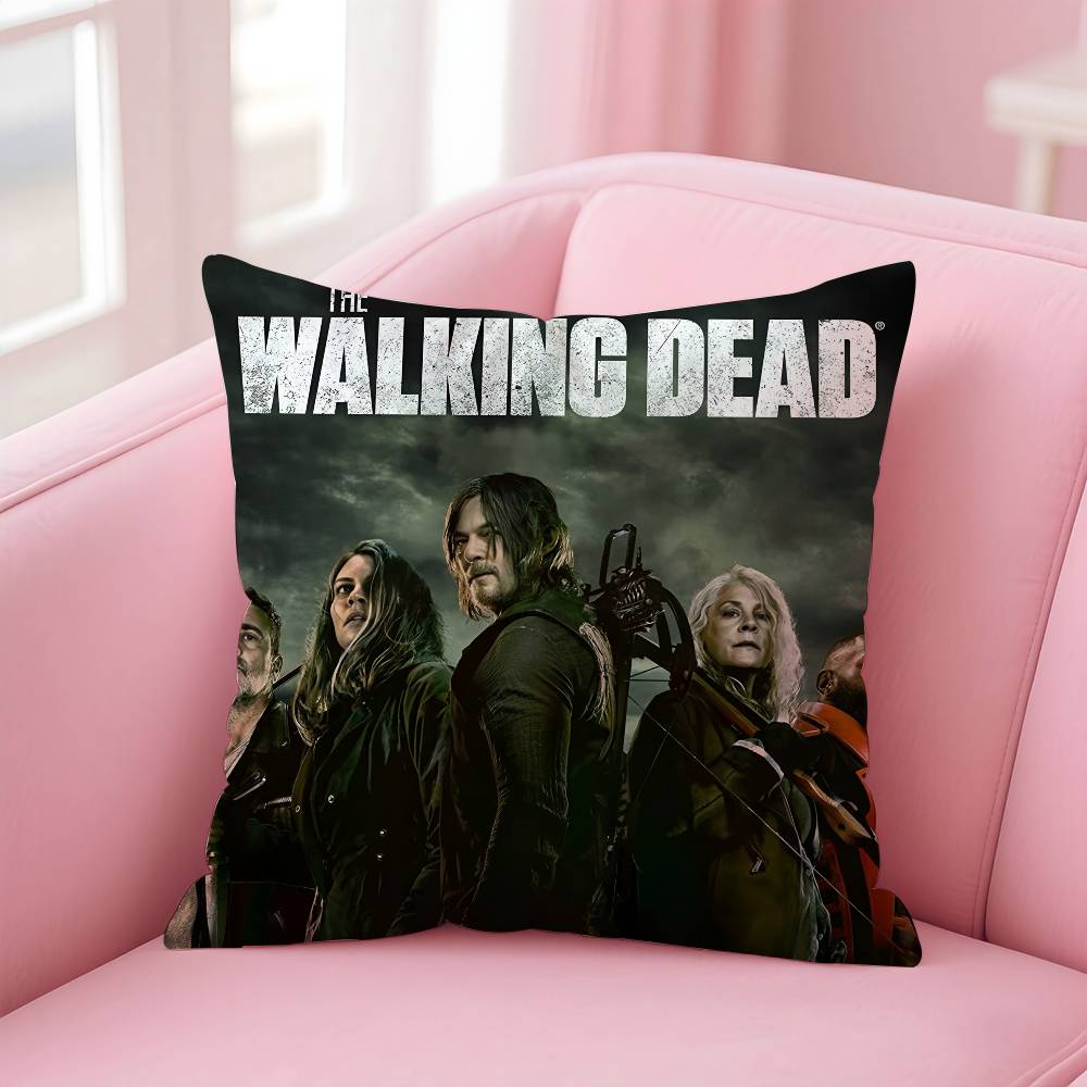 Наволочка The W-walking dead Уютная Подушка для диван-кровати Шёлковая элегантная Невидимая молния Индивидуальная Декоративная наволочка