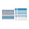 Гелевая ручка-роллер Pentel EnerGel BLN75Z-C, 0,5 мм, синяя, упаковка 10 шт.; Стержень для ручки EnerGel 0,5 мм, синий, упаковка 10 шт.