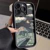 Чехол для мобильного телефона iPhone17Promax Mountain View Train Лестница Подходит для Apple 16promax Всесторонний Защитный Чехол Sky Eye 15 Наборов