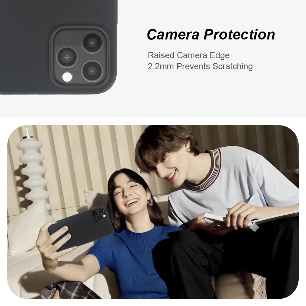 For iPhone 12/12 Pro Case GRS Certified RCS Eco-Friendly Material Single Side Matte Slim Anti Drop Phone Cover