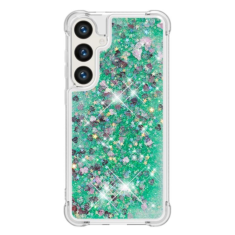 Чехол s24 fe на Для Funda Samsung Galaxy S24 FE Чехол Блестящий Динамичный Жидкий Чехол Для Samsung S 24 Ultra S24+ S24FE Чехлы Coque