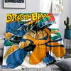 Фланелевое одеяло с принтом персонажей Dragon Ball, Высококачественное, Удобное для всех сезонов, Декор для дома, Тепло и уют, Идеально для рождественских подарков