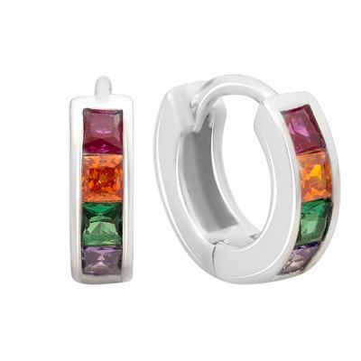 Серебряные серьги с фианитами (2144731)