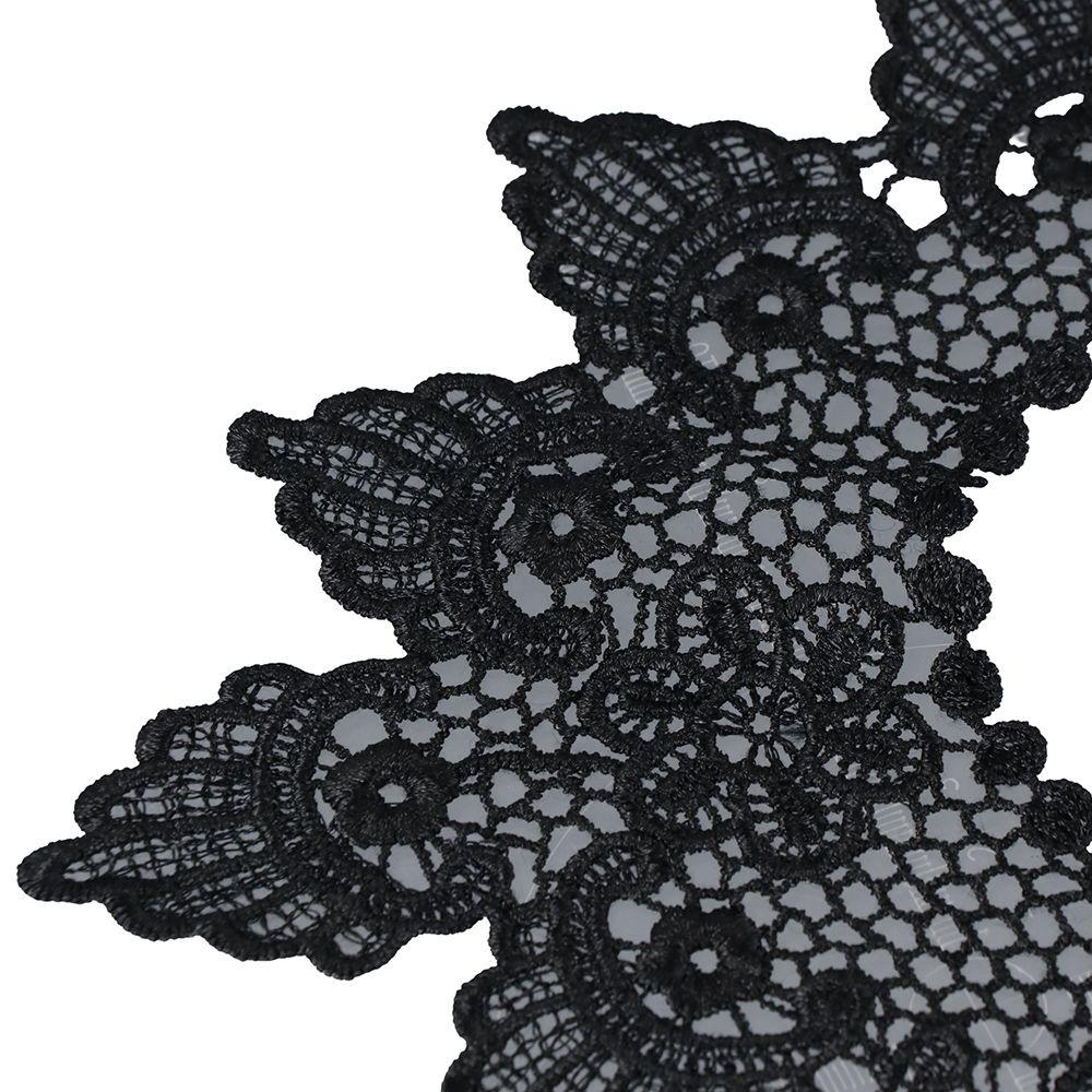 Flower 3D Neckline Scrapbooking Collar Garment Accessories Embroidery Lace Apparel Sewing Fabric