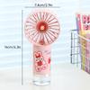 Portable 500mAh Handheld Misting Fan Ventilador Con Spray Mist 3 Speeds with Spray Function & Cartoon Stickers Gift for Kids