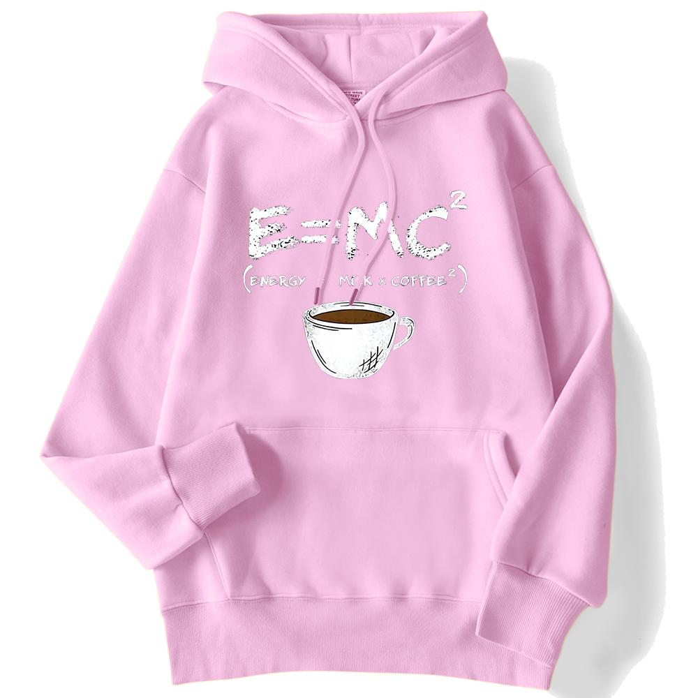 Женская толстовка с капюшоном Energy Milk+Coffee Coffee Cup с забавным принтом, мягкий дышащий свитер, повседневная женская одежда
