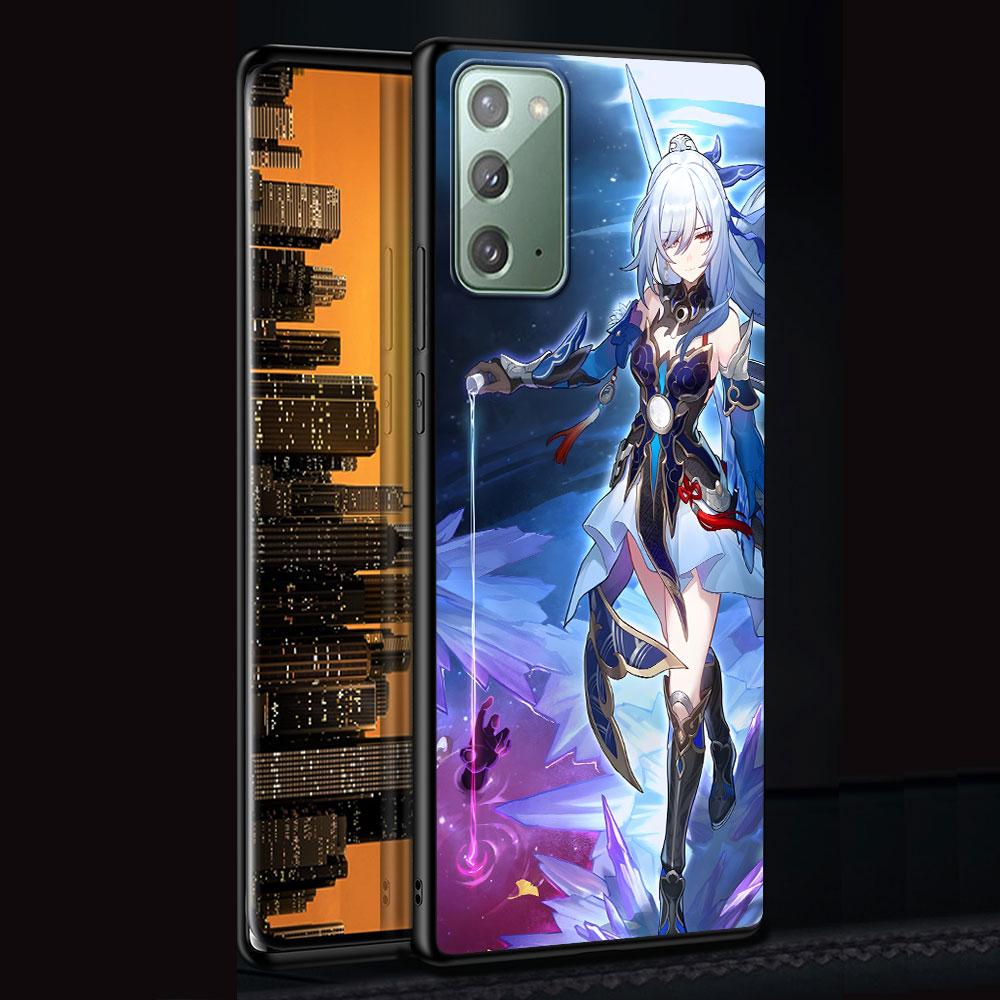 Чехол Jing Liu Honkai Star Rail для Samsung Galaxy Note 10 Plus 20 Ultra 9 8, чехол из ТПУ для телефона, черный мягкий корпус, Funda Capa