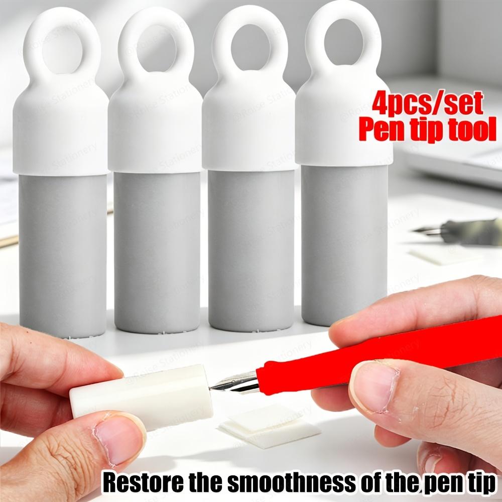 4Pcs Wet & Dry Fountain Pen Nib Tools, Repair Tips for Erasable Fountain Pens, Restore Smoothness, Portable
