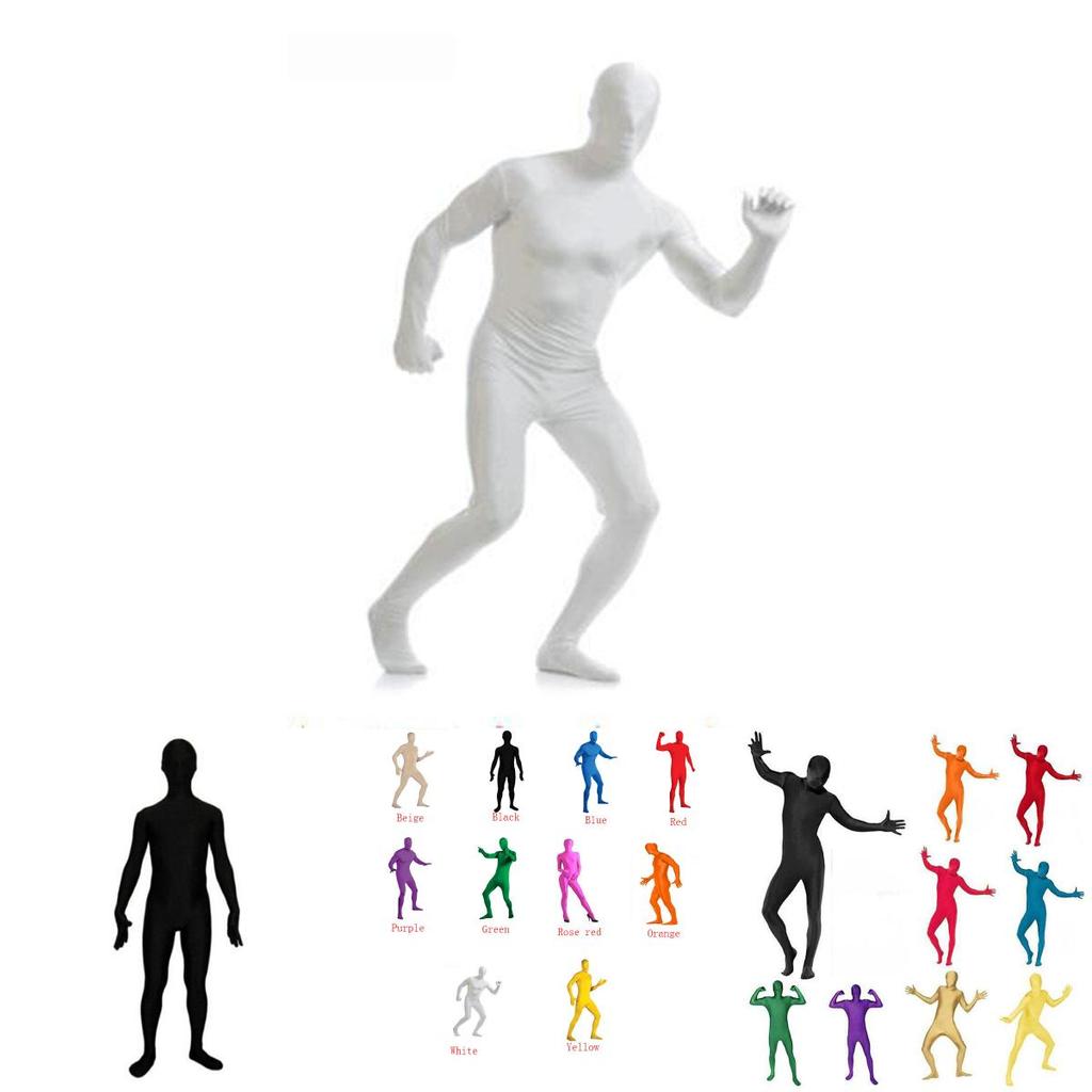 Премиальный комбинезон из лайкры и спандекса в обтяжку для Хэллоуина, унисекс