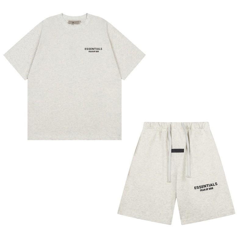 Fear Of God Essentials Hoodie Mens Oversized Cotton Pullover With Flocked Letter Print 2025