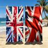 Арт Винтаж Флаг Великобритании Полотенце Полиэстер Пляжное полотенце Быстросохнущее Не прилипает песок Банное полотенце для Лета Бассейна Путешествий Отпуска