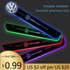 Для VW Volkswagen Jetta MK5 Golf Автомобильная накладка на порог Светодиодная приветственная педаль Подсветка порога двери для VW Volkswagen Passat Tiguan Golf Bora Jet