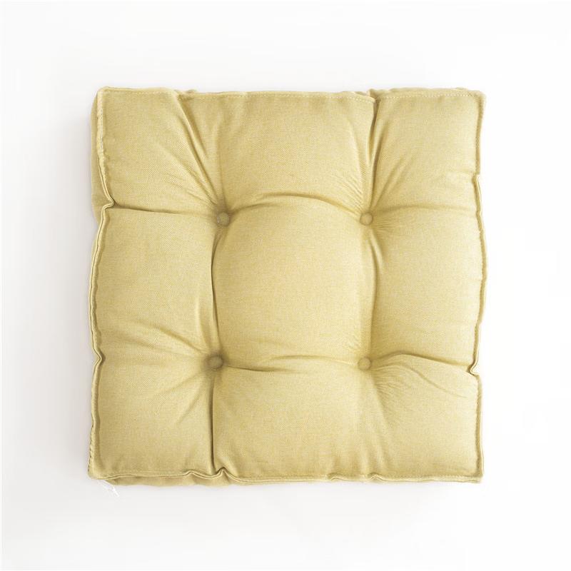 Solid Color Square Thickened Seat Cushion