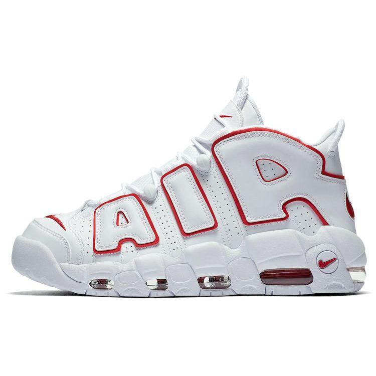 Nike Air More Uptempo White Varsity Red Outline Мужские кроссовки Varsity-Red-White 921948-102