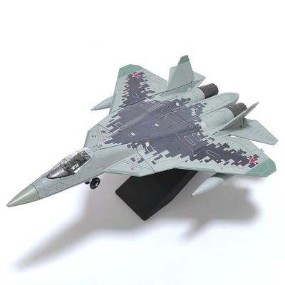 Истребитель Су-57 Масштаб 1/72 Пластиковая сборная модель самолета Для дома, коллекционная модель, украшение Подарок Рождество Черная пятница