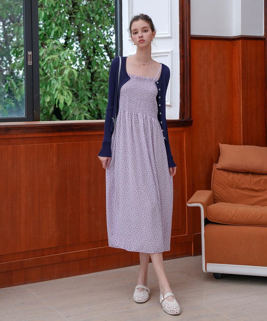 Pigment Smoked Flower Dress (Kyop2604010)