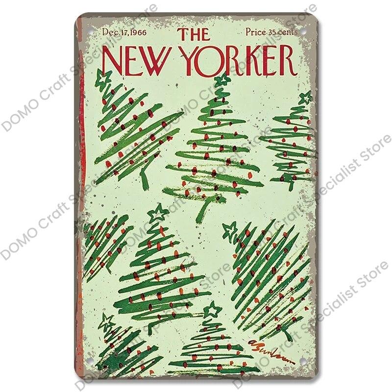 Christmas Tree Bells Santa Claus Poster Vintage Metal Tin Signs Merry Christmas Retro Metal Plate Cafe Bar Pub Home Wall Decor