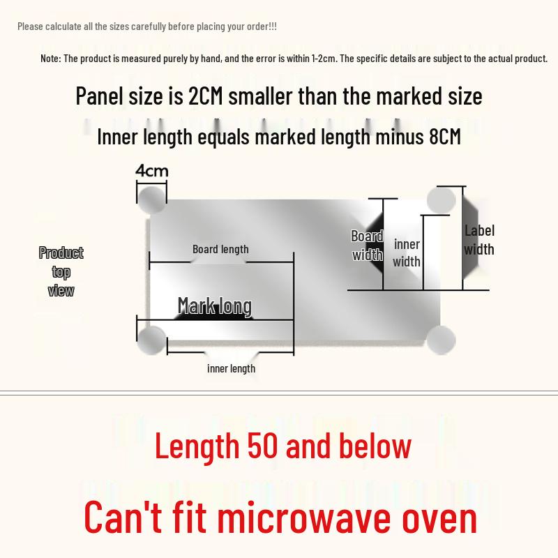 Кухонная полка из нержавеющей стали для нарезки, размещения сковород, мисок и овощей