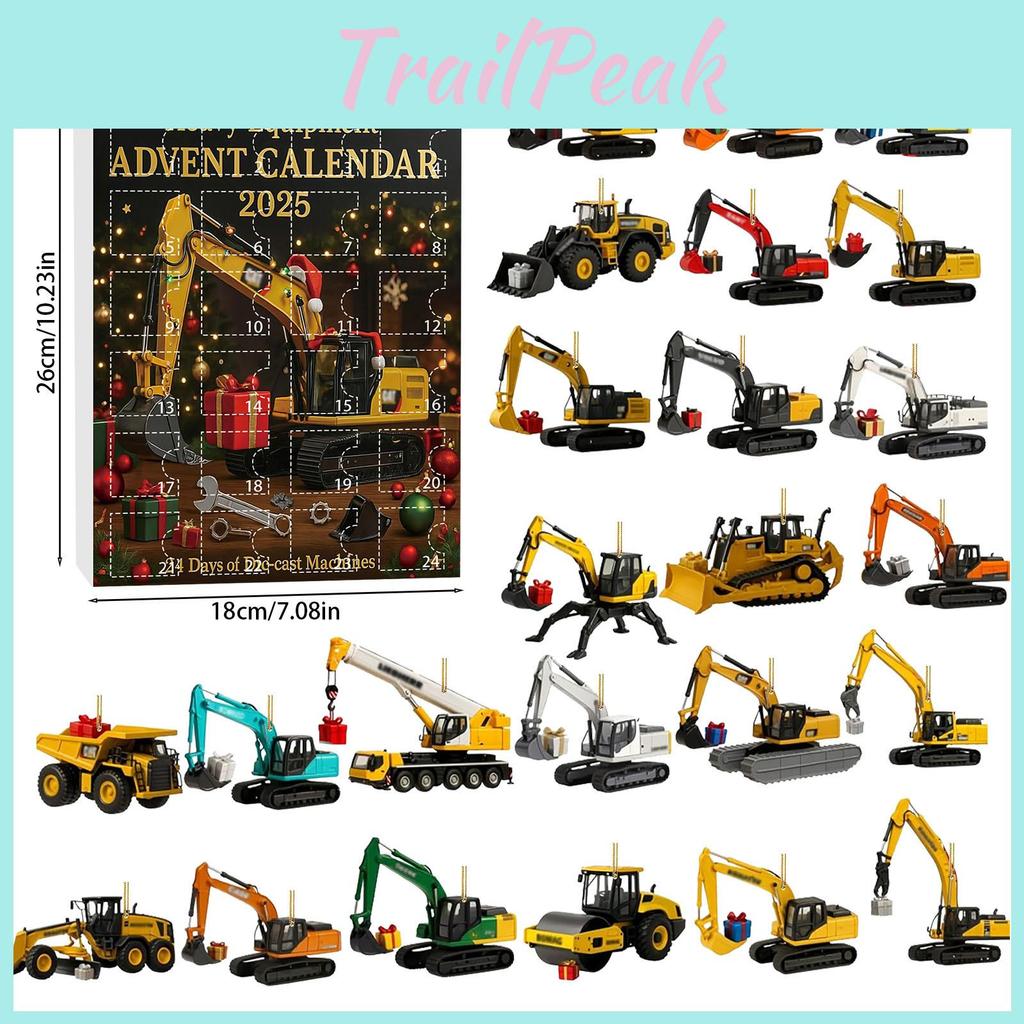 Рождественская серия «Слепой ящик» Набор акриловых брелоков для ключей в виде машинок для праздничных подарков